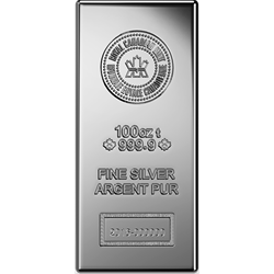 100oz Silver Bar (Royal Canadian Mint)